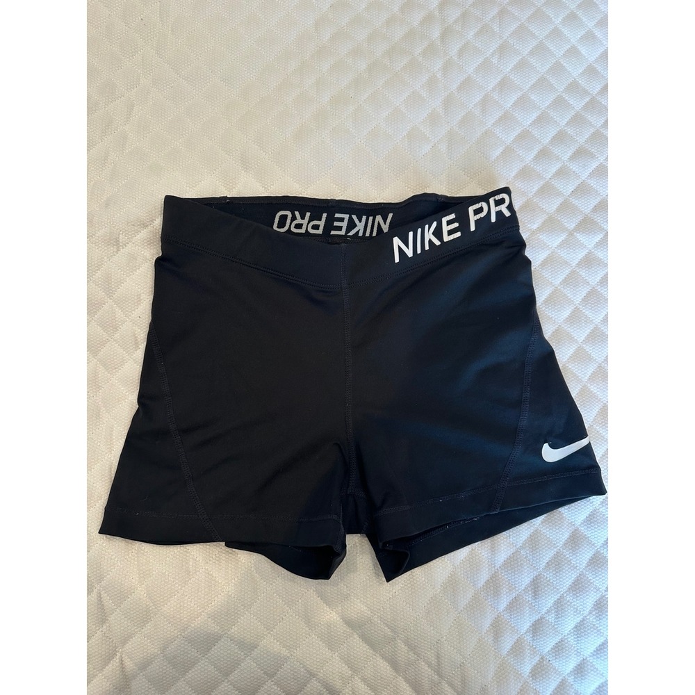 Nike Pro Womens Compression Shorts Black Athletic Spandex Training 3 Inch Inseam
